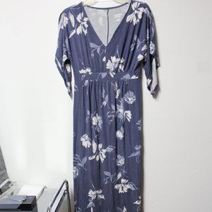 Isabel Maternity indigo blue white maxidress XS